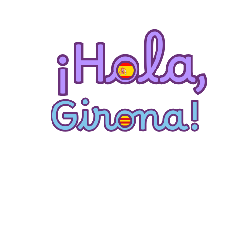HolaGirona mascota - logo de l'app d'intercanvi d'idiomes